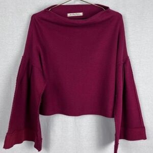 Batwing Kimono Flare Sleeve Thermal Top Free People We the Free Oversized